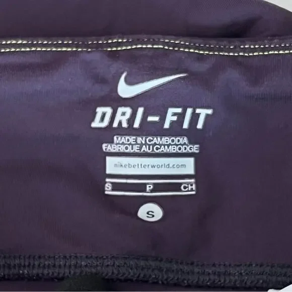Nike Dri Fit Power Epic Run Crop Tights Workout Running Leggings Sz S - Picture 10 of 11